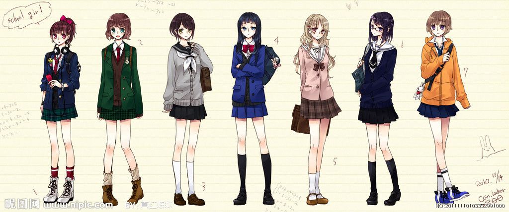 卡通校服設計圖